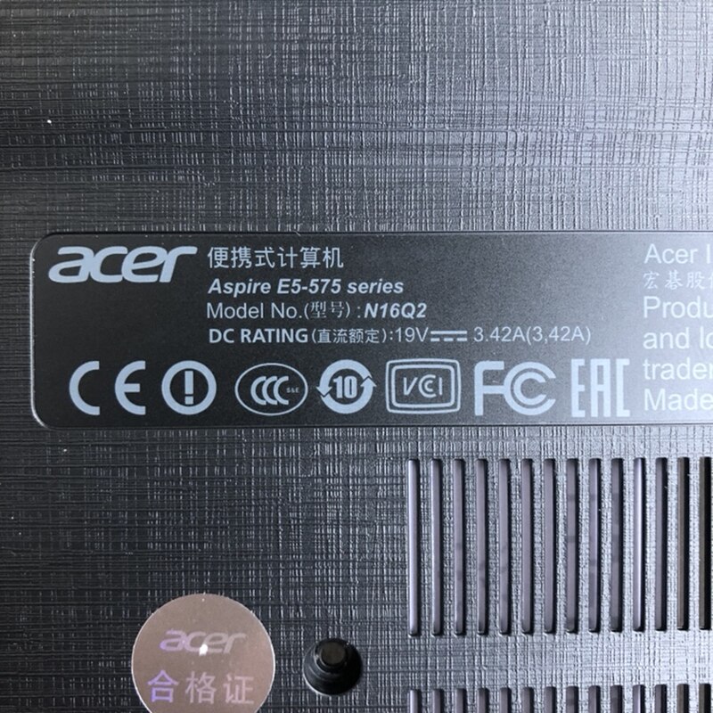 original for Acer Aspire E5-575G N16Q2 notebook CD-ROM panel and iron sheet
