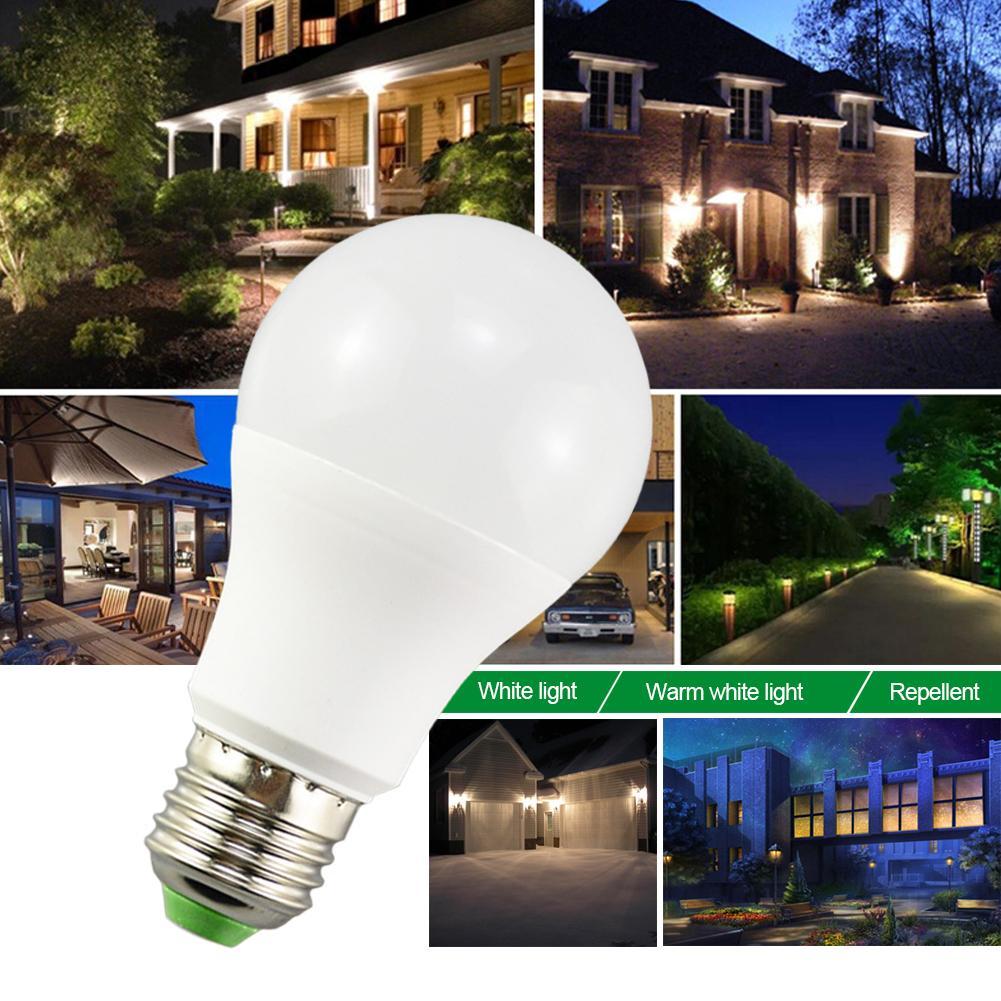 IP44 E27 7W LED Sensor Light BulbBulbs Auto ON/OFF Automatic Dusk to Dawn