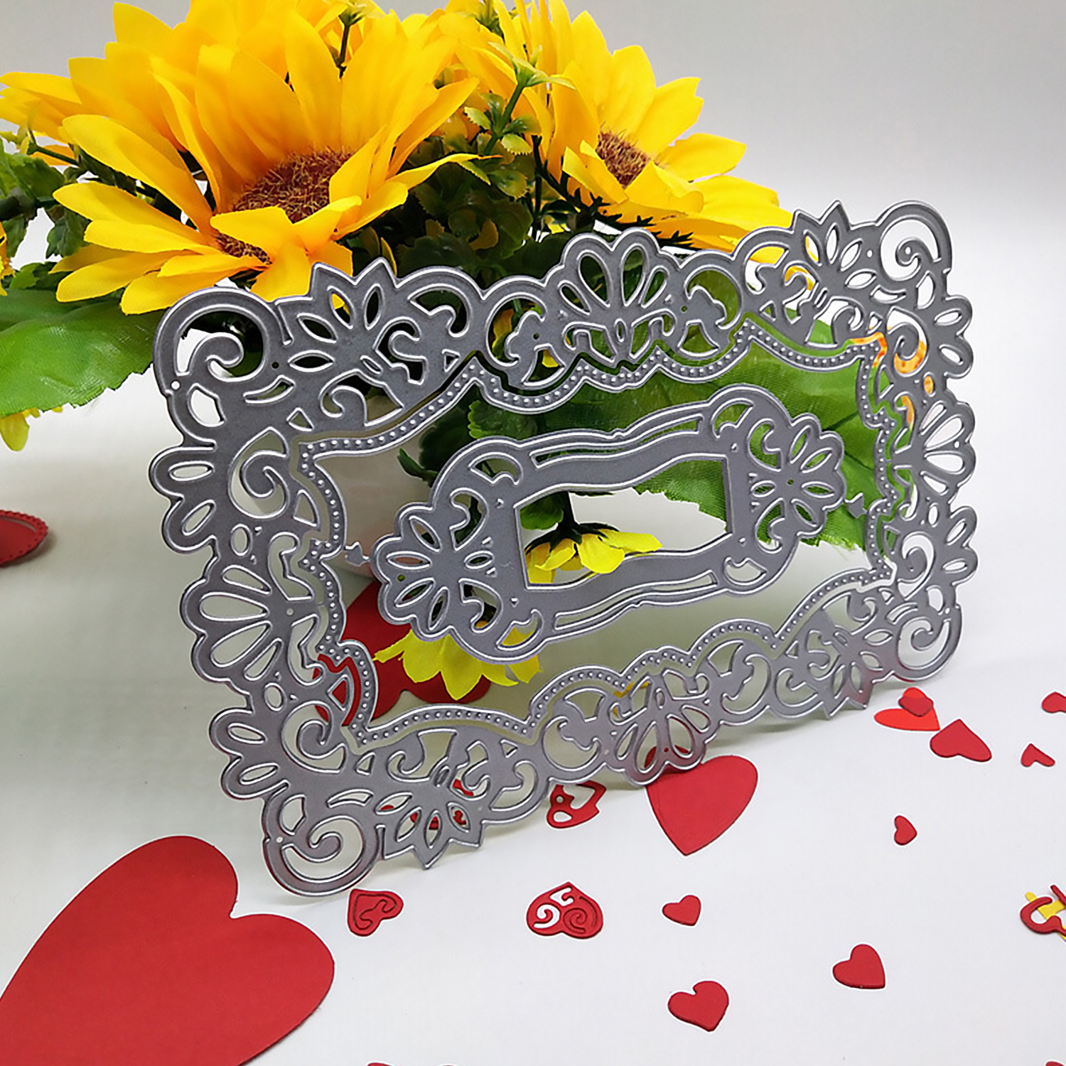Hollow Out Lace Metal Cutting Dies Stencils Templates Mould for DIY Wedding Invitation Embossing Crafts Scrapbooking