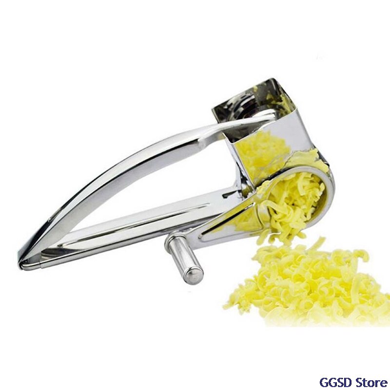 Rotary Cheese Grater Stainless Steel Hand-crank Cheese Slicer Queso Rallador Butter Planer Vegetable Shredder Kitchen Gadgets