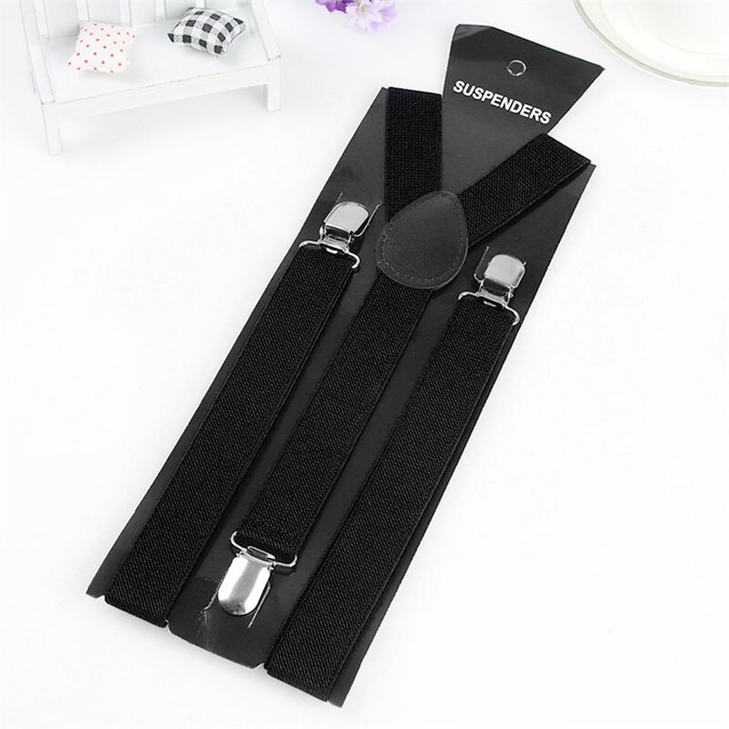 Adjustable Men Women Unisex Clip-on Suspenders Elastic Y-Shape Adults Pants Braces Straps Costume Accessories Supplies: 5