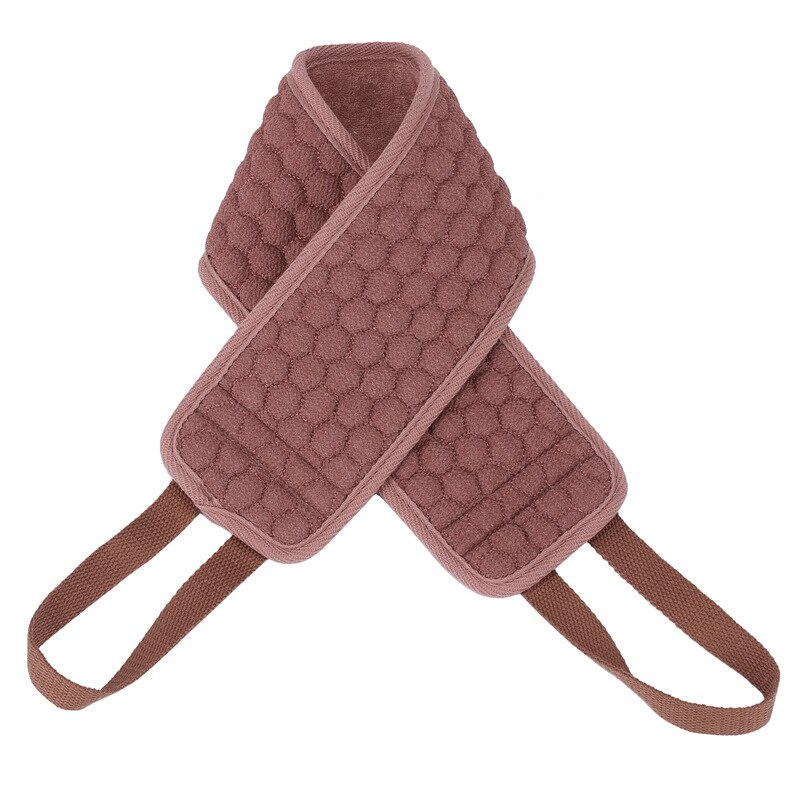 ZOTOBON Magie Spong Tuch Pinsel Schlecht Handtuch Reiben Zurück Schlamm Peeling Körper Massage Dusche Erweitert Wäscher Haut Sauber BrushM113: Braun