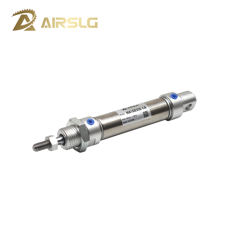 Ingebouwde magneet Pneumatische Roestvrij Air Cilinder 32mm Boring 10-300mm slag Dubbelwerkende Mini Ronde Cilinders MA32x50S-CA-U-CM