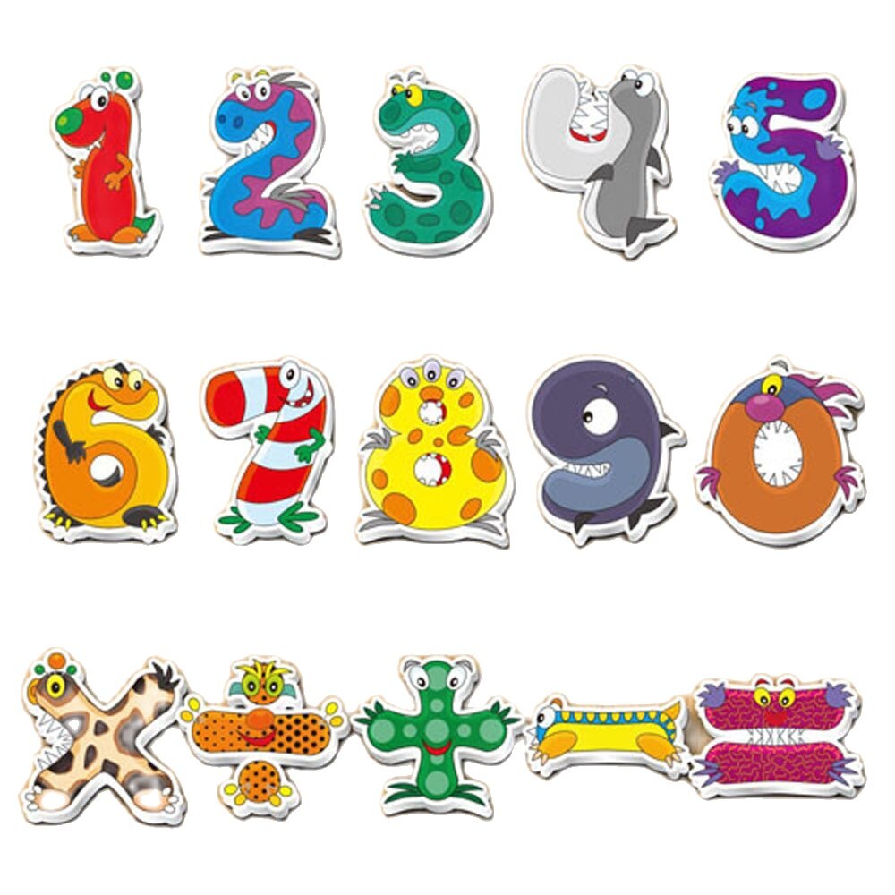 Cartoon Animal Fridge Magnets for Kids Children Toys Alphabet Letters Numbers Magnet for Refrigerator Stickers Decor for Kitchen