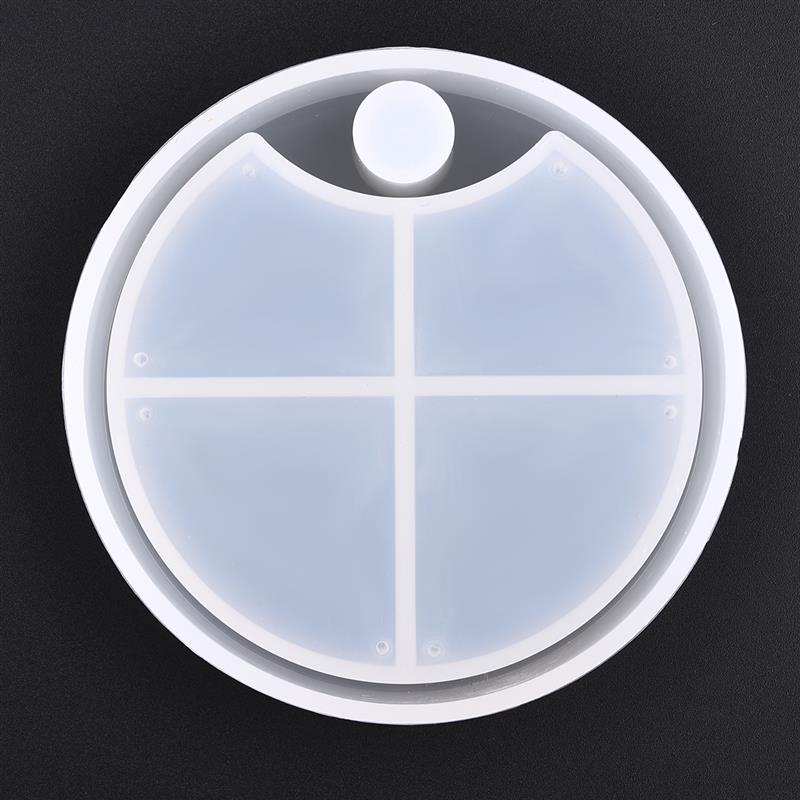 Handmade Rotating 3-Tiered Tray Jewelry Storage Organizer Mold DIY Box Epoxy Resin Casting Silicone Mold Art Craft Tools: 01-container mold