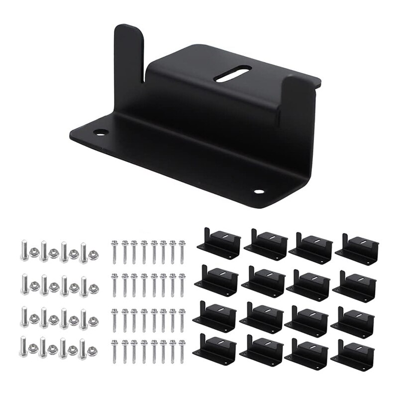 Solar Panel Mounting Brackets Z Bracket, with Nuts and Bolts ,4 Units (16PCS)