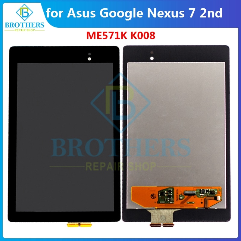 Tela lcd de toque para asus google nexus 7, 7.0 ", fhd me571, me571k me571kl, painel touch testado