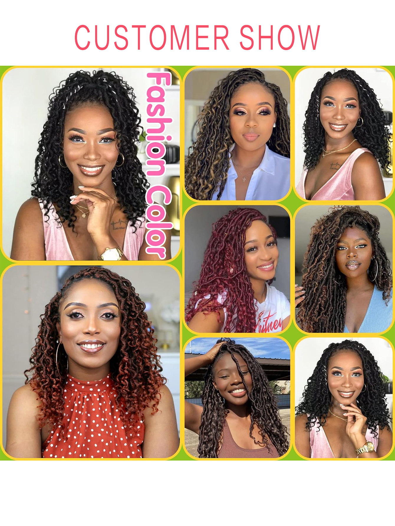 Goddess Locs Crochet Hair Pre Looped for Women, Boho Crochet Locs with Curly Ends