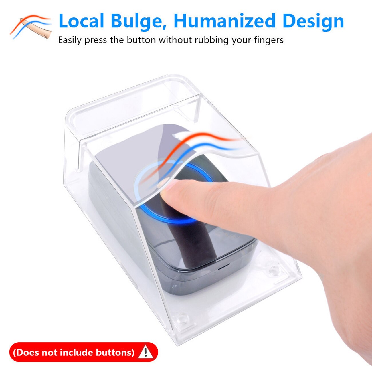 Waterproof Cover For Wireless Doorbell Smart Door Bell Ring Chime Button Transmitter Launchers Heavy Rain Snow