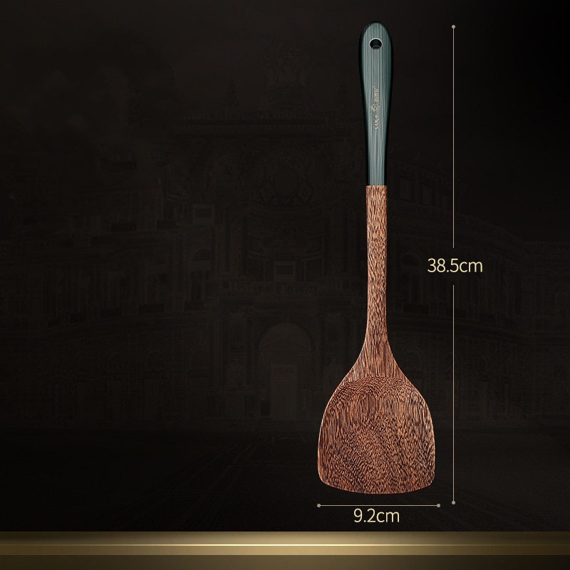 Houten Kookgerei Natuurlijke Wenge Hout Non-stick Kookgerei Spatel Schop Rijst Lepel Keuken Koken Tool Keuken Accessoires
