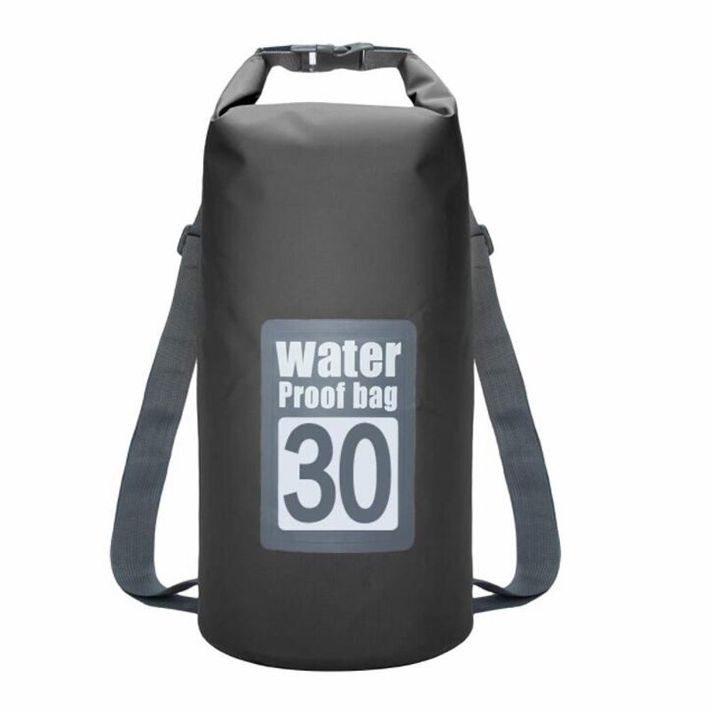 5L/10L/15L/20L/30L PVC Waterproof Bags Dry Bag Waterproof Backpack Sports Bag Rafting Swimming Backpacks Impermeable Dry Bag: black 15L