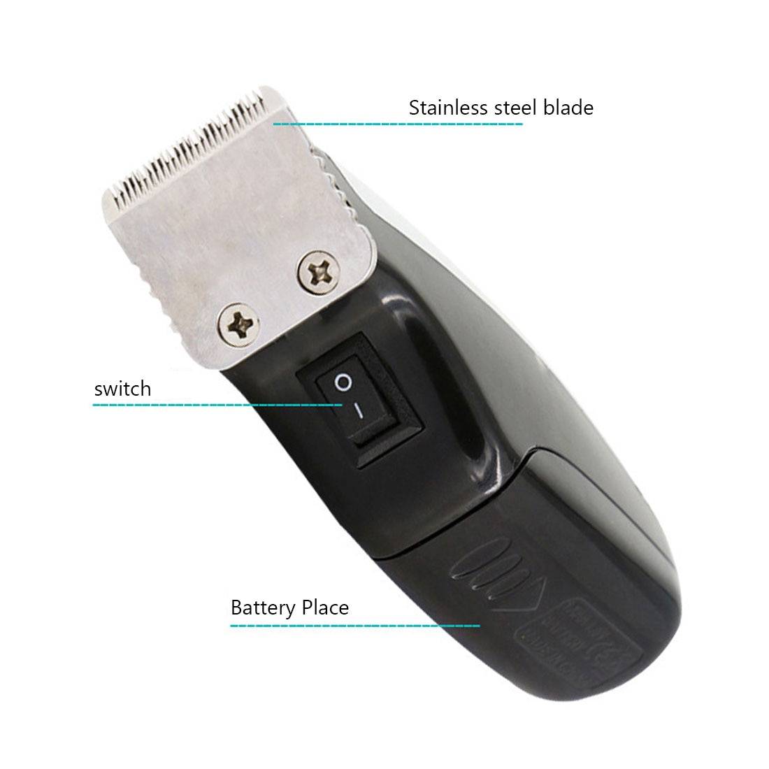 Mini kabellos Haar Trimmer DIY 0mm Glatze Bart Rasierer Haar Haarschneidemaschine Batterie beenden Haar Schneiden Maschine Männer