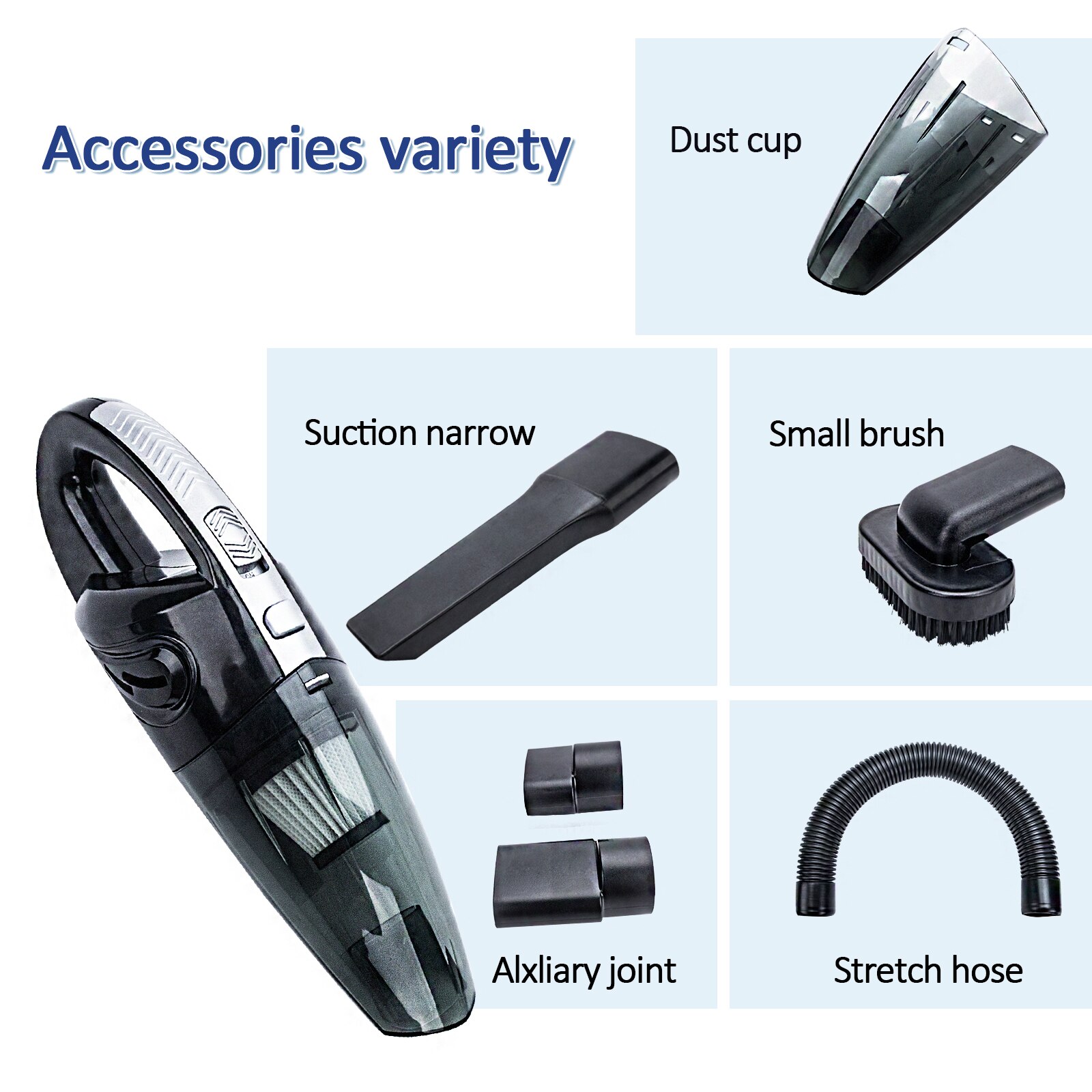 Wireless Car Vacuum Cleaner Handhold Powerful Car Cleaner Quick Chargeable Home Vacuum Cleaner