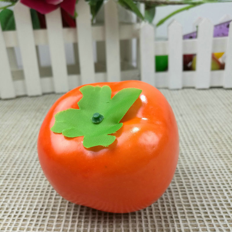Verscheidenheid Kunstmatige Vruchten Plastic Nep Fruit Keuken Tafel Diy Home Decoratie Apple, Oranje, Perzik, Geel Peer, persimmon: 5