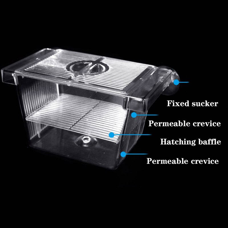 Home Fish Pet Supplies Acrylic Fish Breeding Isolation Tank Aquarium Breeder Box Double Guppies Hatching Incubator Aquarium