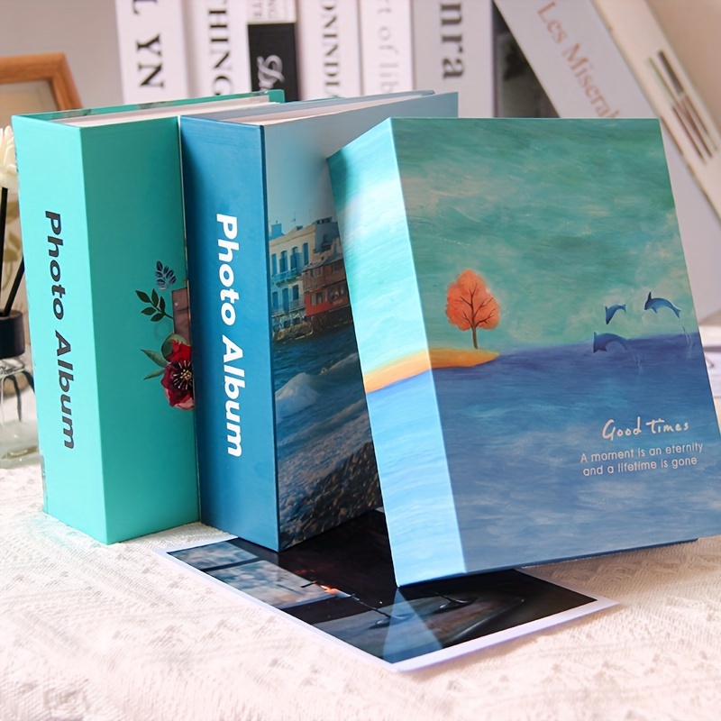 Albumy na zdjęcia 6-calowe, proste, papierowe, na 100 zdjęć - piękne motywy podróżnicze i naturalne robić przechowywania wspomnień