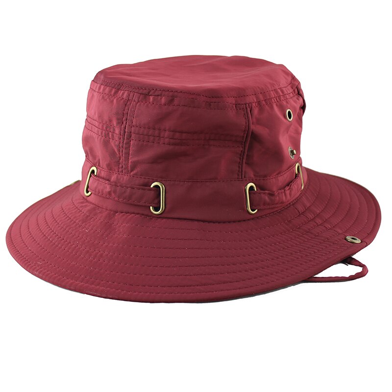 Light Sun Hat for Women Men Bucket Summer Fishing Boonie UV Protection Bob Solid Color Outdoor Beach Cap Packable Mesh Quick Dry
