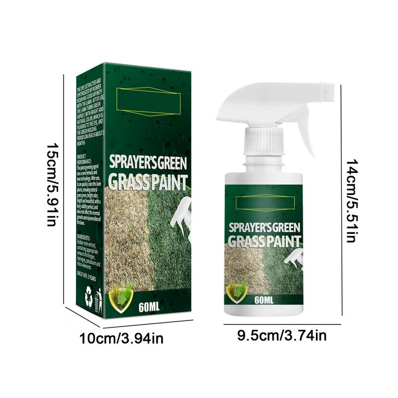 Green Grass Spray Long Lasting Green Lawn Dye Repair Grass Paint for Outdoor Playground Eco-Friendly Pet-Friendly Grass Paint