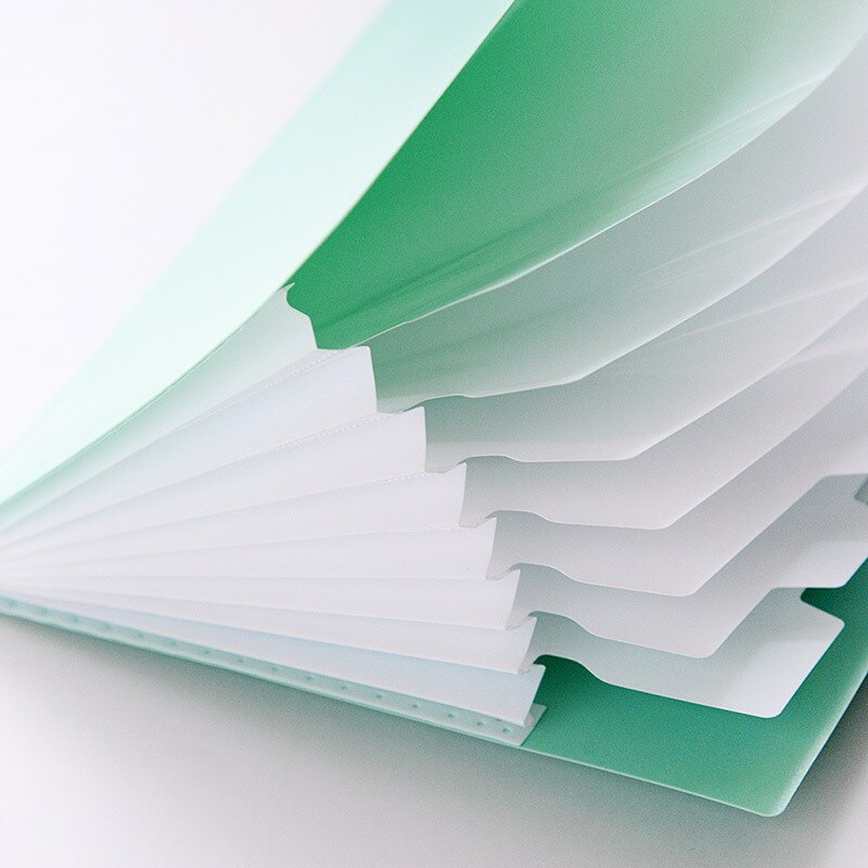 A4 12- pakke vandtæt harmonika mappe fil organisator dokumentpose lærer papir papirvarer udvider filmappe plast