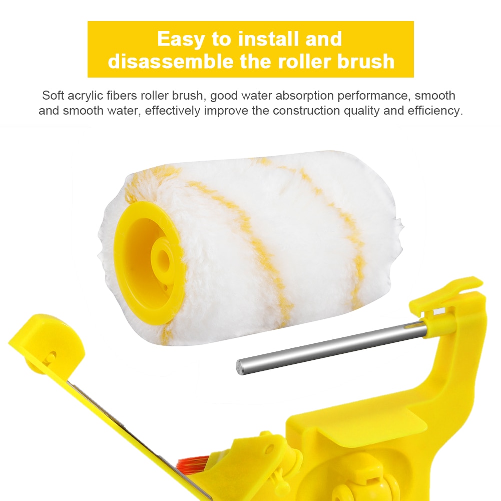 2pcs Handheld Paint Edger Roller Brush Paint Edge Banding Tool for Home Wall Door Ceiling Trimming Painting Brush Paint Tool