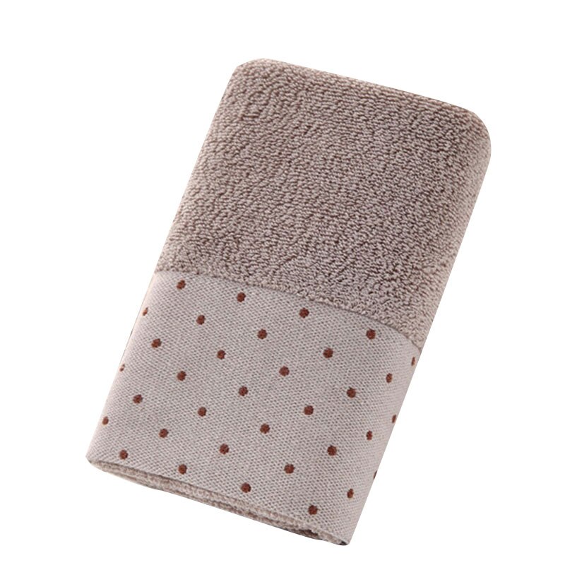 Luxe Zachte Witte Dot Handdoeken Badkamer Sterk Water Absorberende Volwassen Strandlaken Bad Douche Handdoek Dikke Handdoeken 35X75cm: light khaki