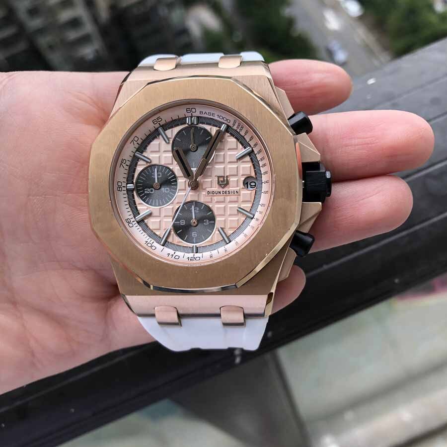 Didun Horloges Mannen Luxe Horloges Heren Staal Quartz Horloges Mannen Dress Bedrijvengids Horloge Lichtgevende Horloge 30M Waterbestendig