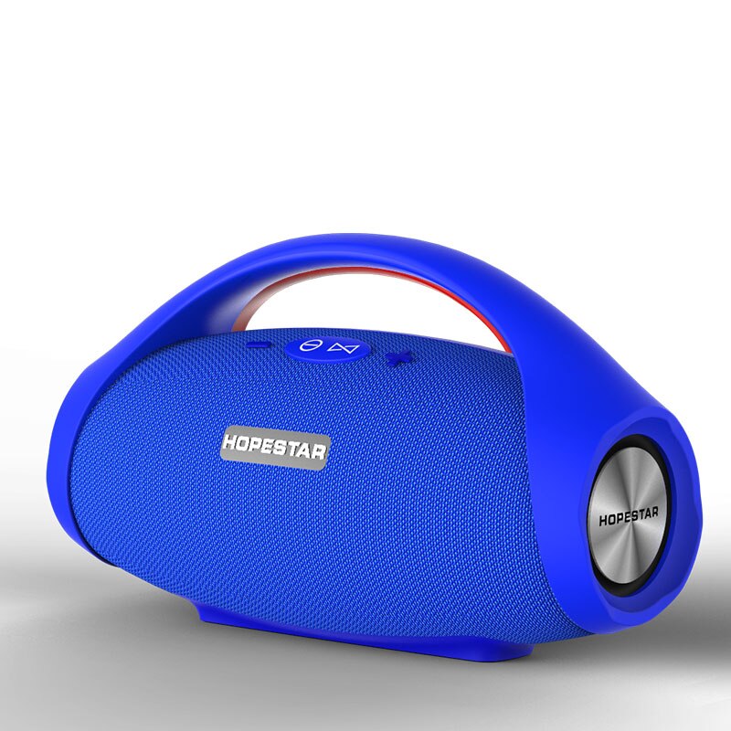 HOPESTAR-H32 Portable bluetooth speaker wireless outdoor waterproof IPX6 mini speakers big power 10W Column boombox music FM TF: blue