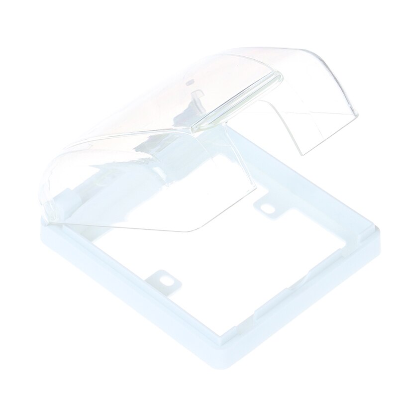 Waterproof 86 Type Wall Socket Plate Panel Box Cover Protector: Transparent