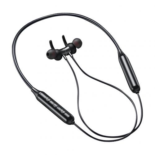 DD9 cou suspendu étanche magnétique sans fil Bluetooth stéréo sport écouteur: Black