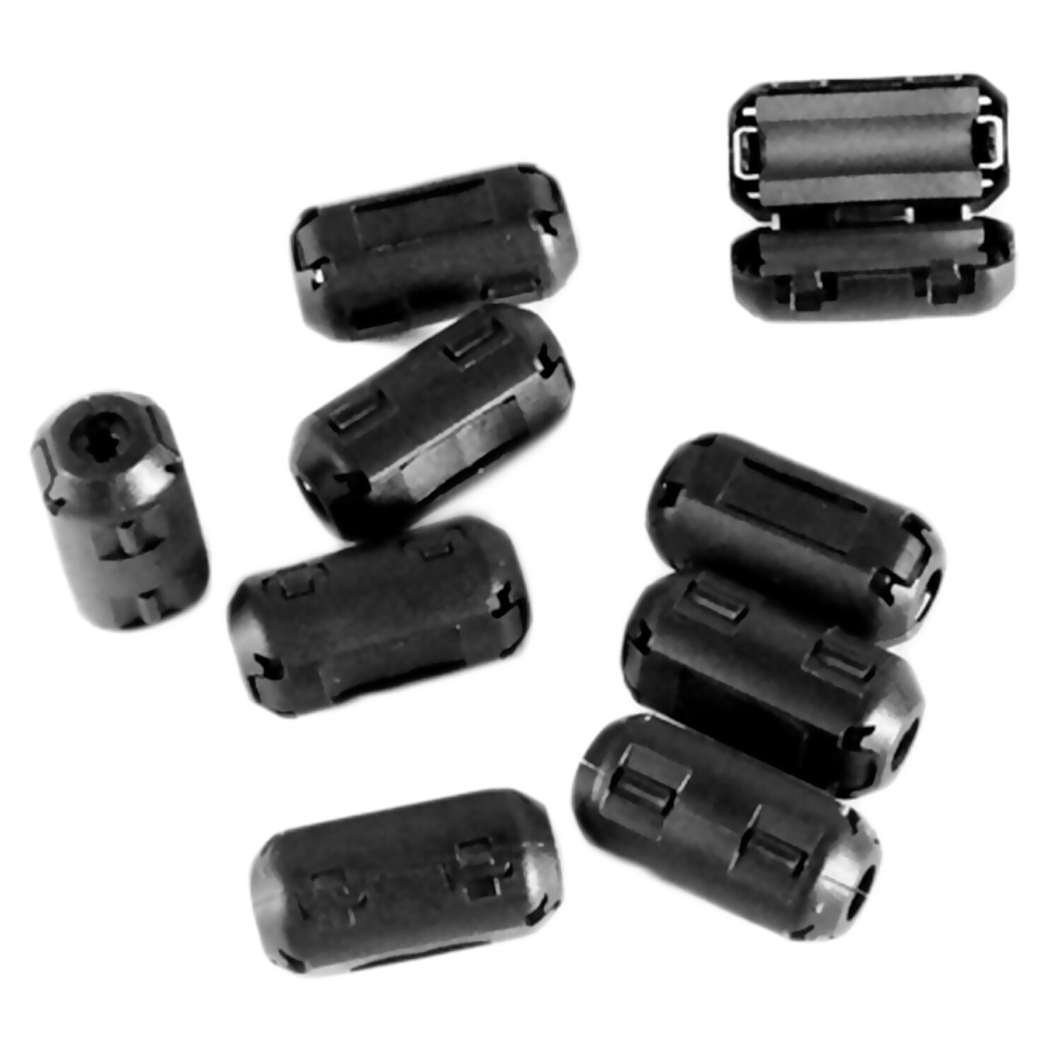 Besegad 20 pcs Clip op Ferriet Kralen Ringkern EMI RFI Noise Suppressor Filter Kabel Clip voor HDMI USB Kabel