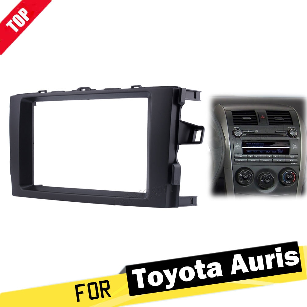 Placa de Panel LONGSHI, Radio de coche, envolvente para TOYOTA Auris 2006 2007 20112012, marco de reequipamiento DVD, Kit de tablero 2d