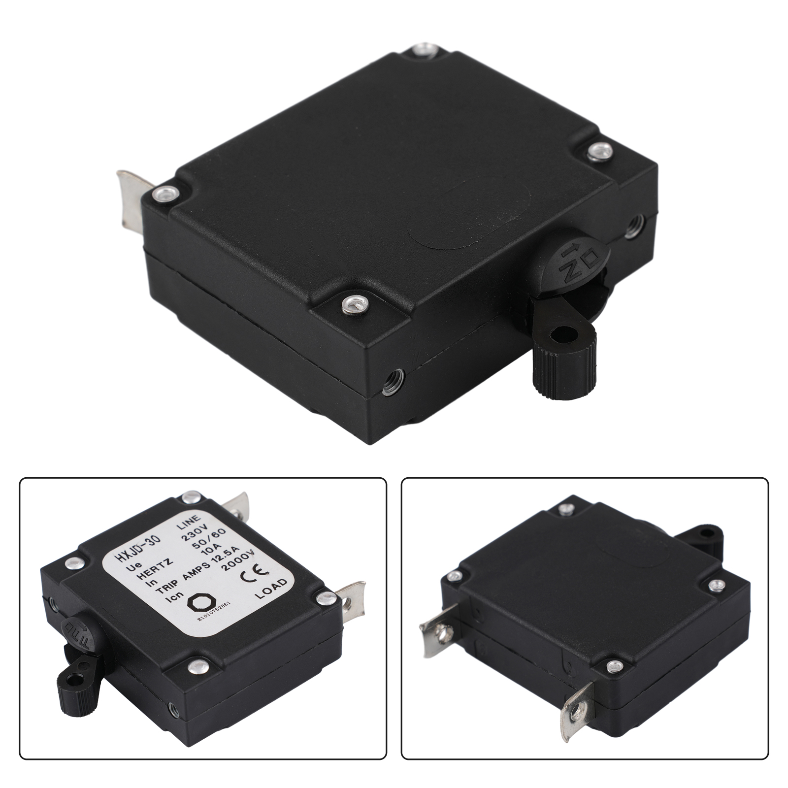 Generator-Leistungsschalter, 51 x 42 x 19 mm, 2–3 kW, 10 A, Netzschalter, 168 F/170 F, 3-Phasen-Leistungsschalter, 3-Phasen-Motorgenerator