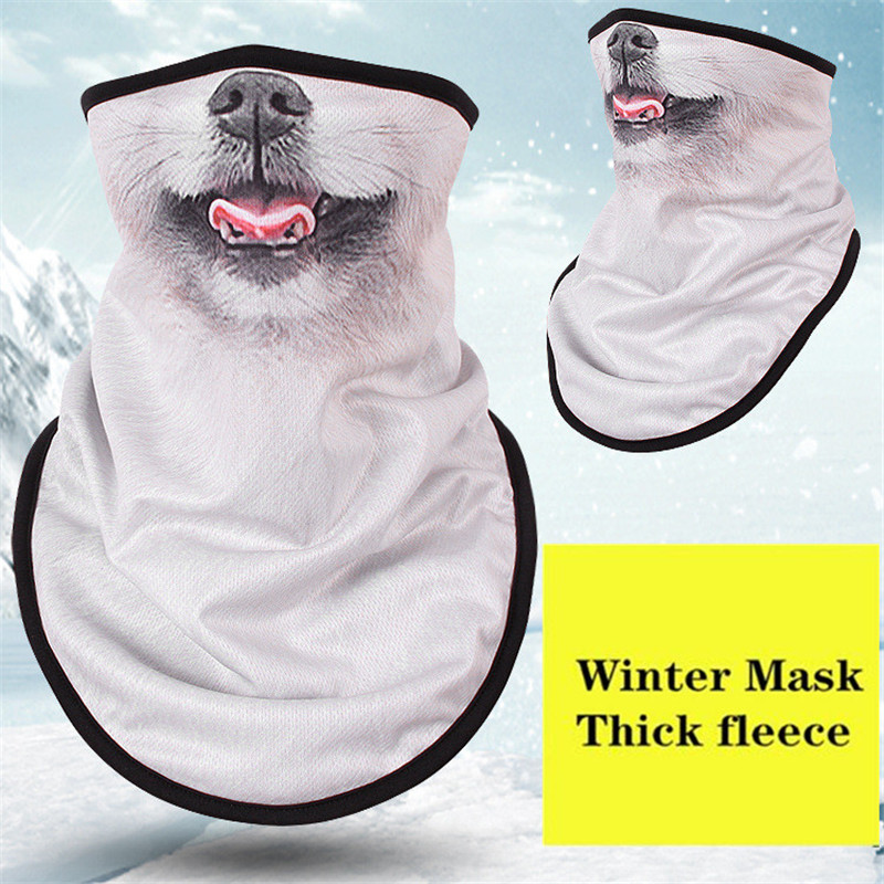 Winter Fleece Ski Scarf . Cycling Snowboard Bandana Headwear Mask Neck Triangle Thicken Warm Windproof Women Men Funny Bibs