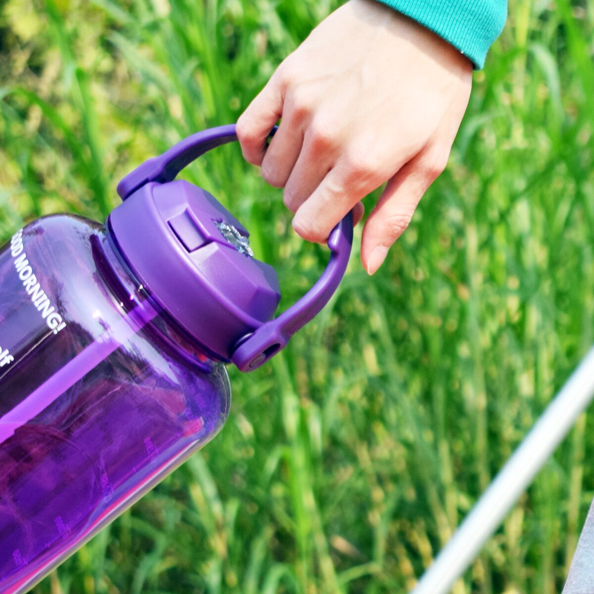 Quifit Lid With Straw For 2L 3.8L 2.5L 3.78L 73oz 128oz Wide Mouth Gallon Water Bottle Cover