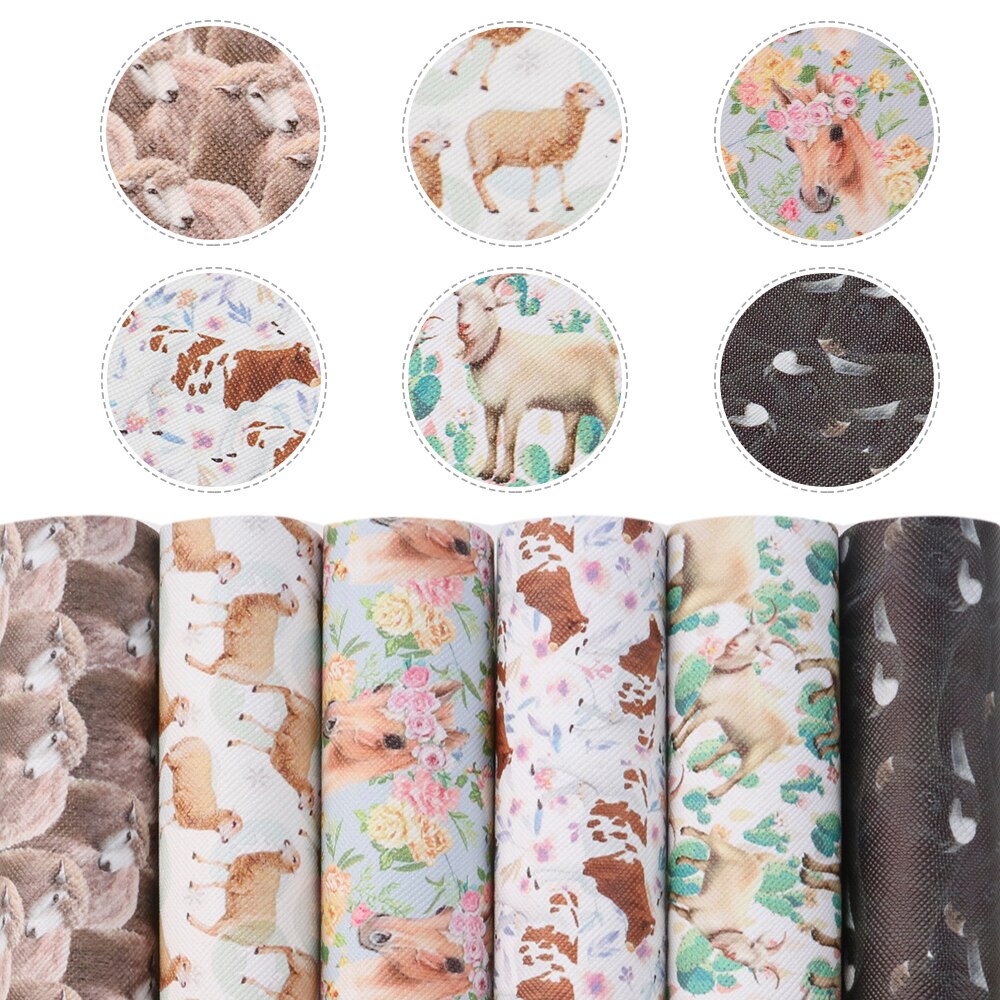 20*33cm Cartoon Faux Synthetic Leather Set Fabric For Bows Leather Crafts DIY Handmade Material Earrings,1Yc20504: 1104018001