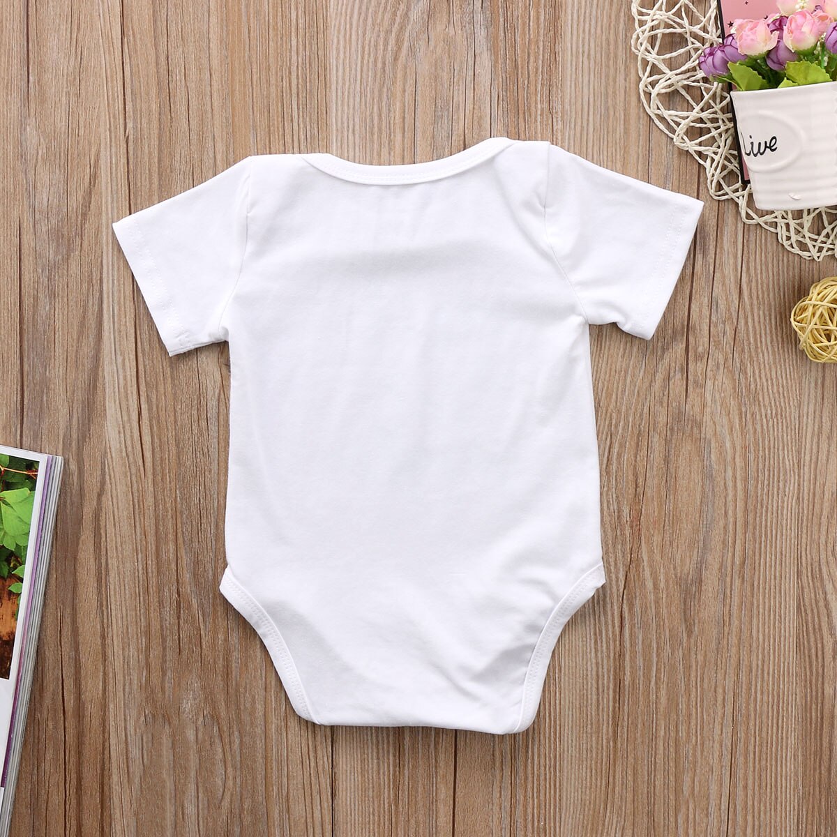 Cotton Newborn Baby Boy Girl Letter Printed Romper Jumpsuit Clothes Sunsuit Outfit Baby Clothing
