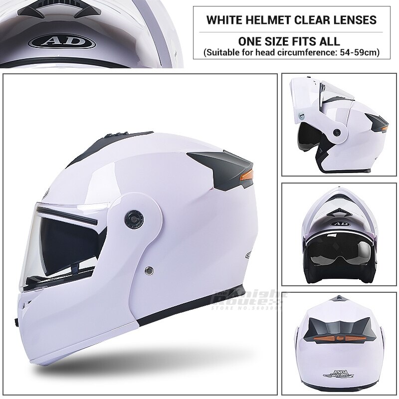 Rosa Motorrad Helm Männer Motorrad Biker Volle Gesicht Helm Flip Dual Objektiv Modulare Roller Motocross Reiten Moto Crash Helm: 107  HD WT