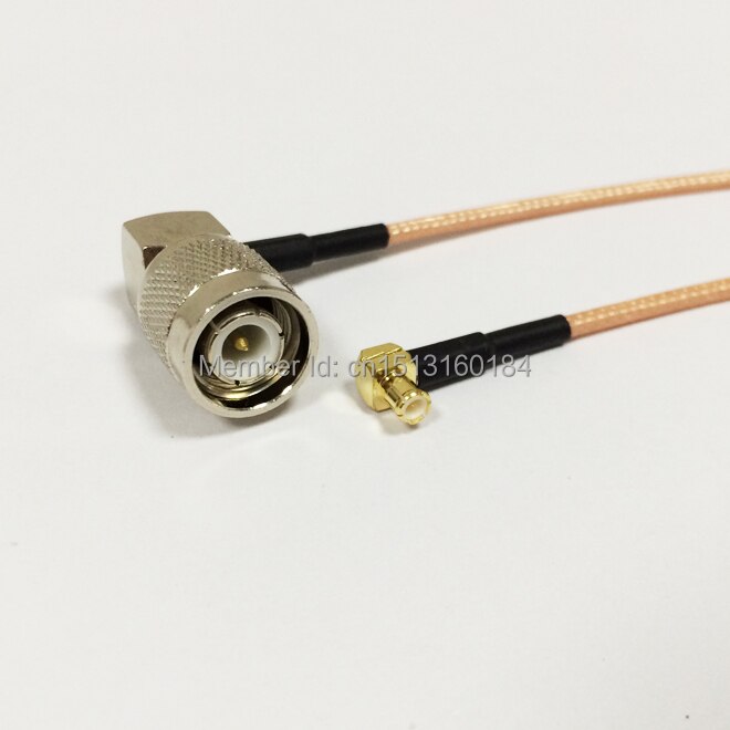 Modem Coaxial Cable TNC Male Plug Right Angle To MCX Male Right Angle Connector RG316 Cable Pigtail 15CM 6" Adapter