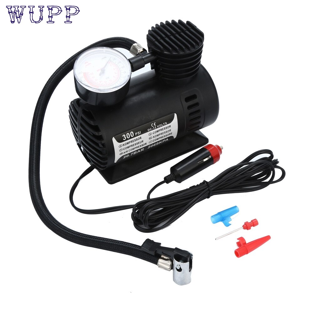CARPRIE 12V Portable Mini Air Compressor 300 PSI Car Van Bike Tyre Inflator Nov3