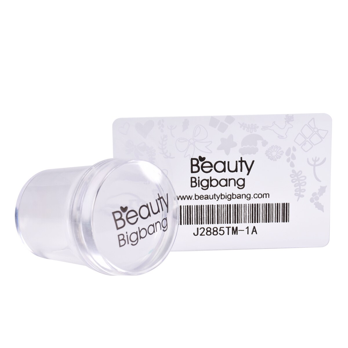Beauty Bigbang 4Cm Nail Art Clear Jelly Stamper Marshmallow Stamper + Schraper