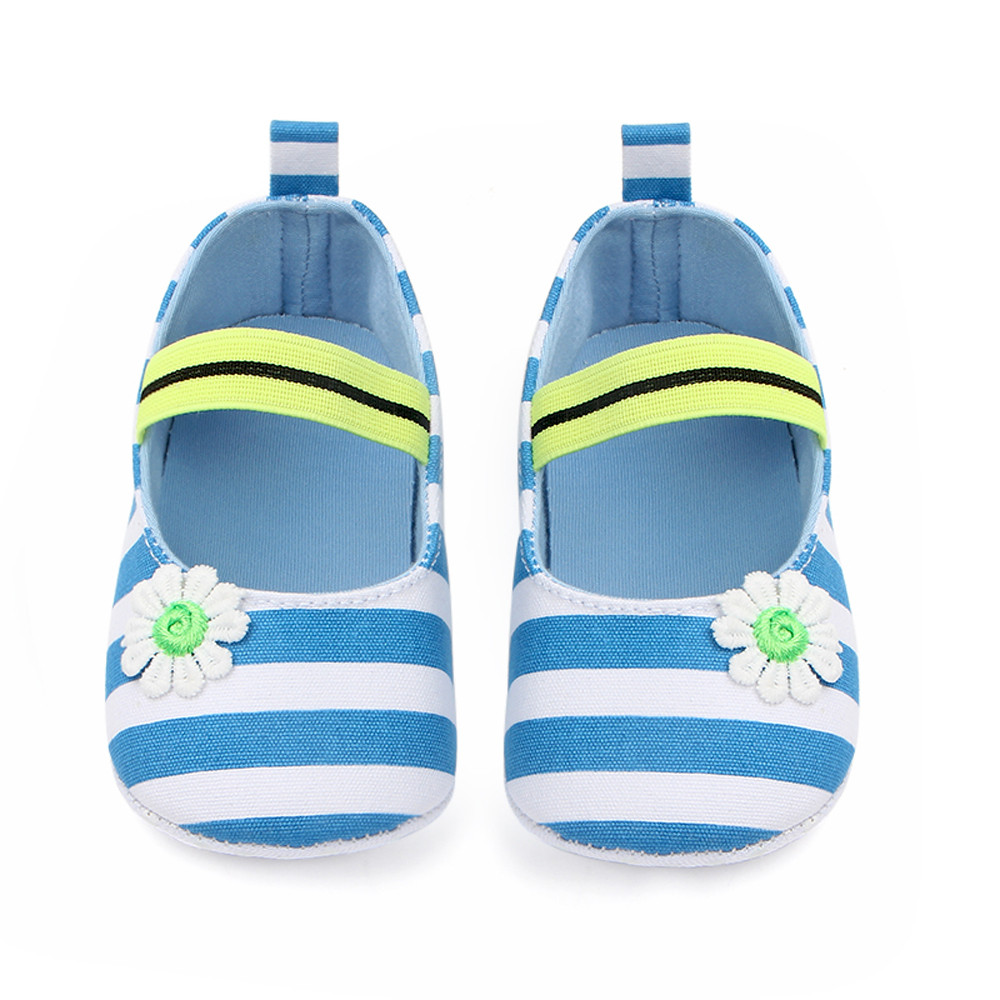 Spædbarn baby sko nyfødte småbørneseng sko 2020 klassiske fritid smukke første vandrere bootie blød bund stribet loafer sko: Bu / 12