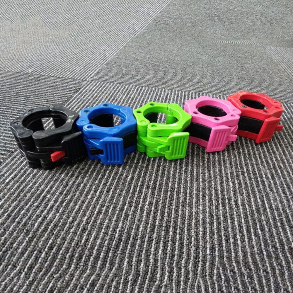 1 par 50mm skivstång fjäderkrage stång fjäderkrage clips hantelklämma spinlocks gym fitness svart