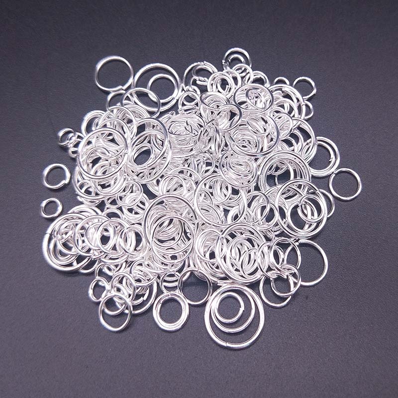 100 Stuks 4/5/6/8/10Mm Open Jump Rings Split Ringen Connectors Voor Diy vinden Maken Sieraden Ambachten Accessoires Fabriek: L / YELLOW