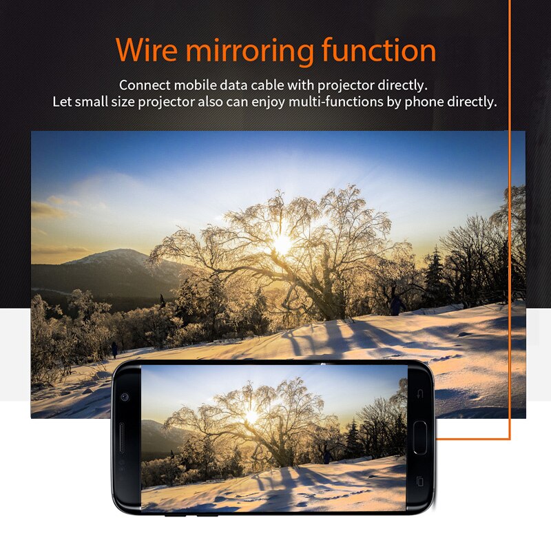 1080P Full HD LED Mini Projector Portable Home Theater Cinema DU55