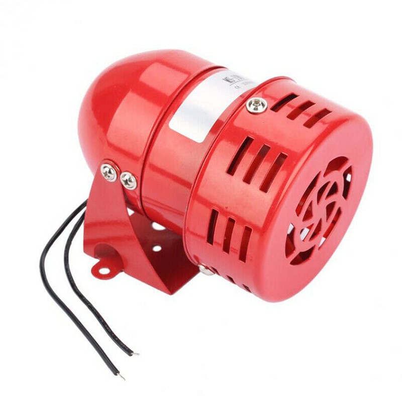 Ac 220v ip40 2a rød mini metalmotor sirene industriel brandalarm lyd elektrisk beskyttelse mod tyveri ms -190