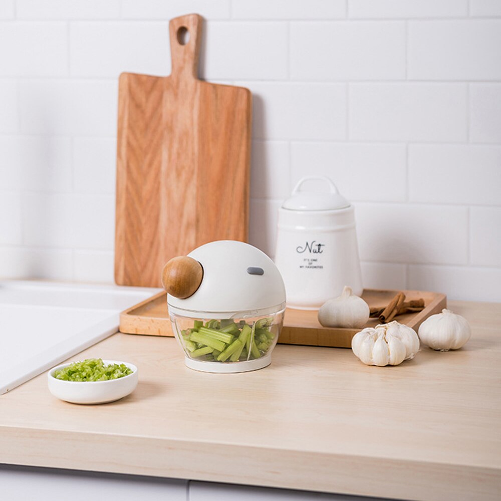 Multifunktionelle manuelle kødkværne kraftige knive i rustfrit stål kødhakker 500ml vegetabilske nødder hakker køkkenværktøj