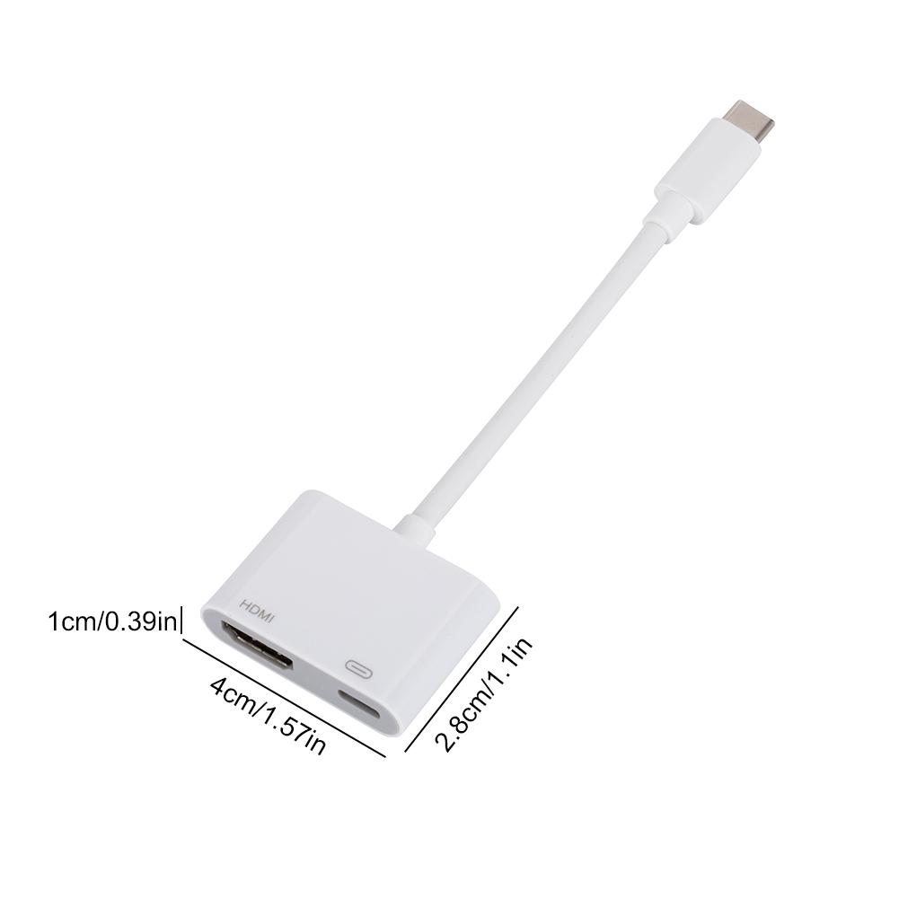 Adapter USB C do HDMI kompatybilny z wieloportowym cyfrowym konwerterem AV 100 W PD 4K do iPhone'a 15 Pro/Max MacBook Pro iPad Pro/Air