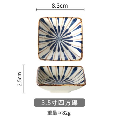 Japanese ceramic cutlery set rice bowl steak dish salad bowl noodle bowl sushi long dish fish plat kitchen decoration: 1