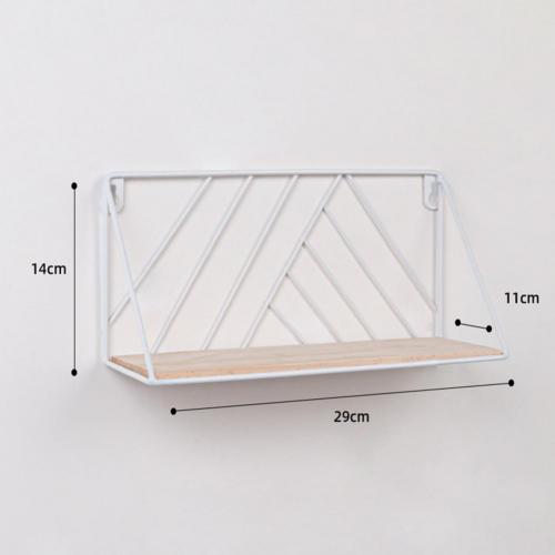 Decorative Shelves Modern Style Entryway Shelf Wall Mount Load Bearing Simple Decorative Wall Hanging Shelf Home Storage Rack: White L