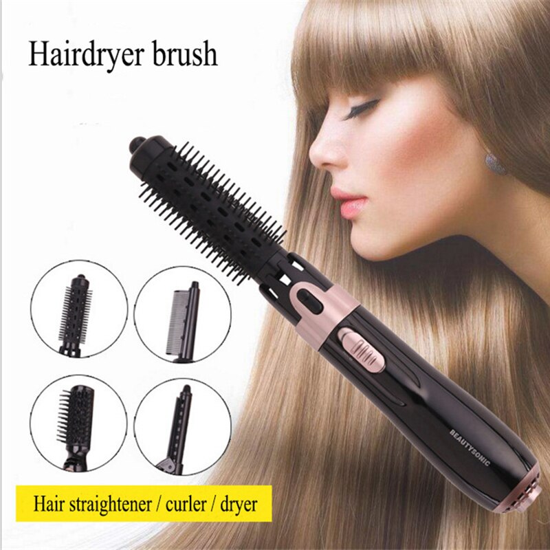 3 in 1 Hair Dryer Air Brush Women Hair Blower Brush Hair Curler And Straightening Brush Hairdryer Curling Comb